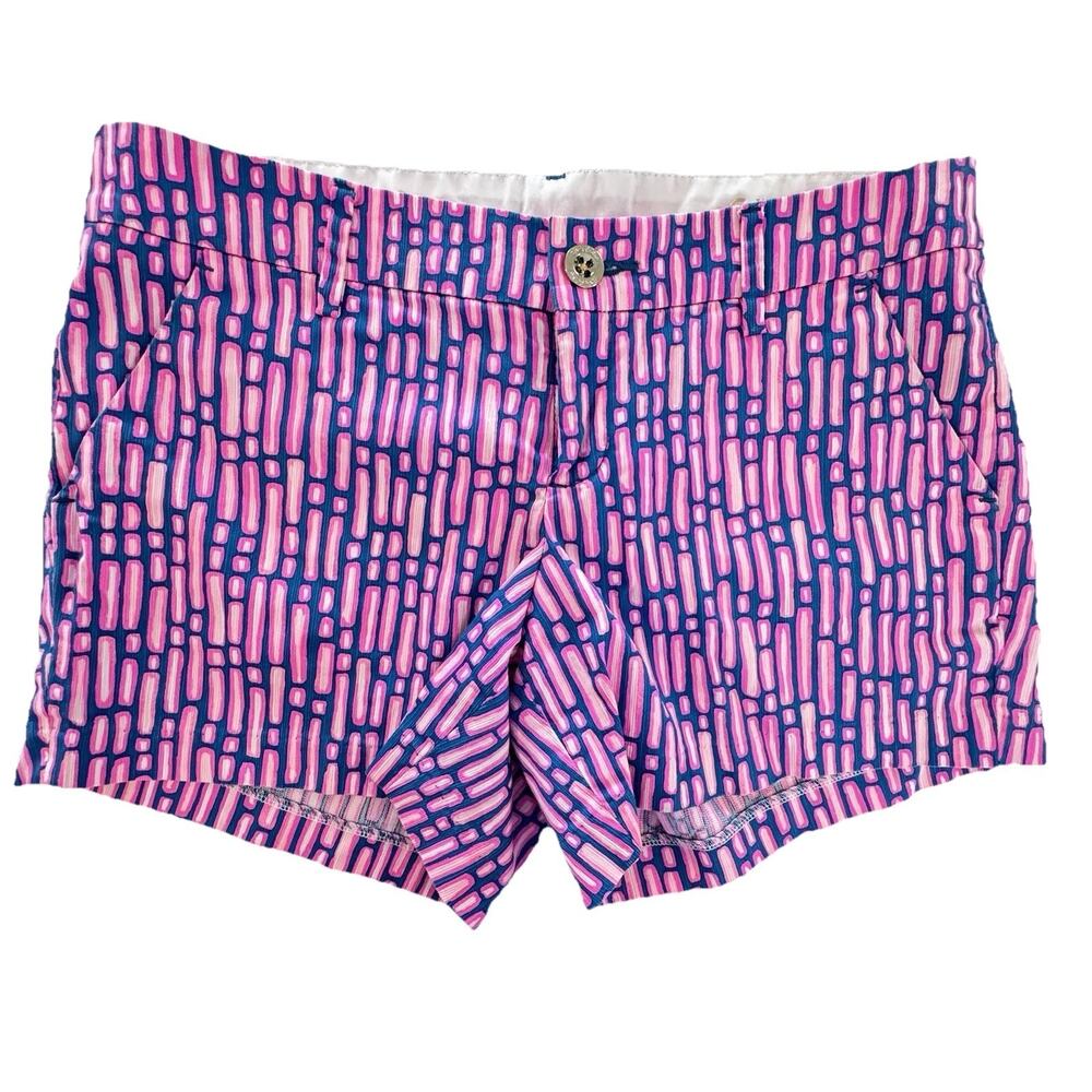 Lilly Pulitzer‎ Callahan Short Size 6 Mandevilla Pink Slathouse Stripe Preppy